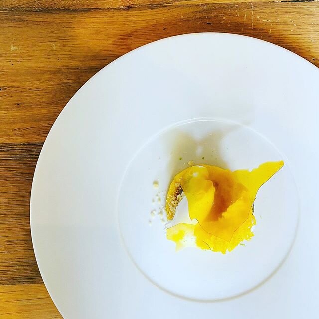 Something sweet to end your night: Lime, Mango Mousse, Coconut Sorbet, Mango Paper, Mango Cake // Reservations available through link in profile!